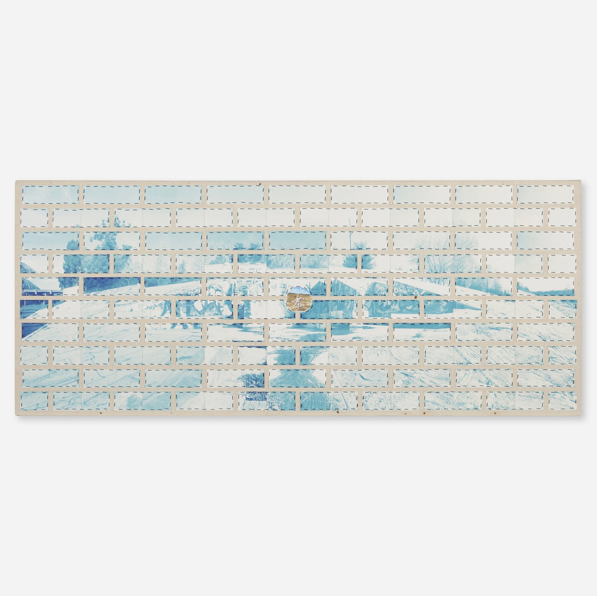 Artwork by Gregory Michael Hernandez, Hole in the Wall #15 (Exile Child), Made of oil on linen laid to board