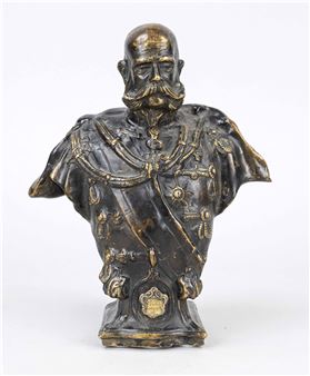 bust of Emperor Franz Joseph - Alajos Stróbl