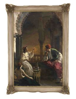 Sheherazade telling a story - Kazimierz Alchimowicz