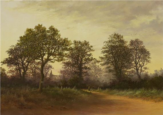 figure on a path by Jake Pulfer