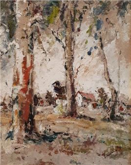 Cottages beneath the trees - Sydney Jennings