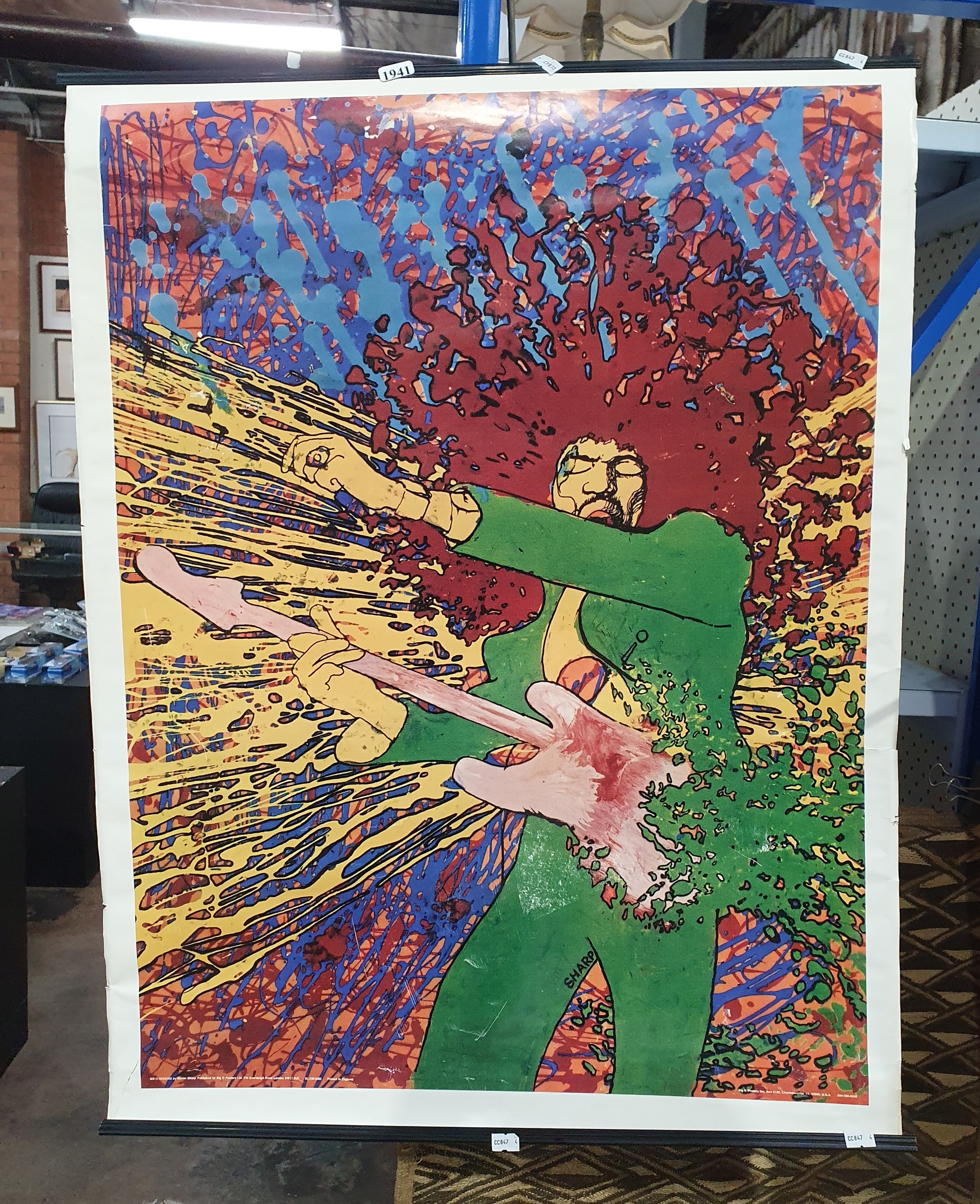 Martin Sharp | JIMI HENDRIX POSTER | MutualArt