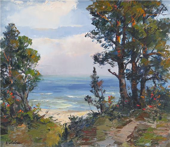 Pie jūras 1989 by Harijs Veldre, 1989