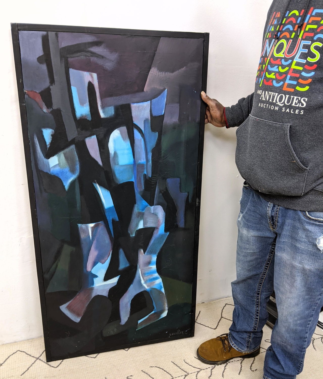 Artwork by Bernard Loiselle, Abstract: Trial By Combat, Made of Oil Painting