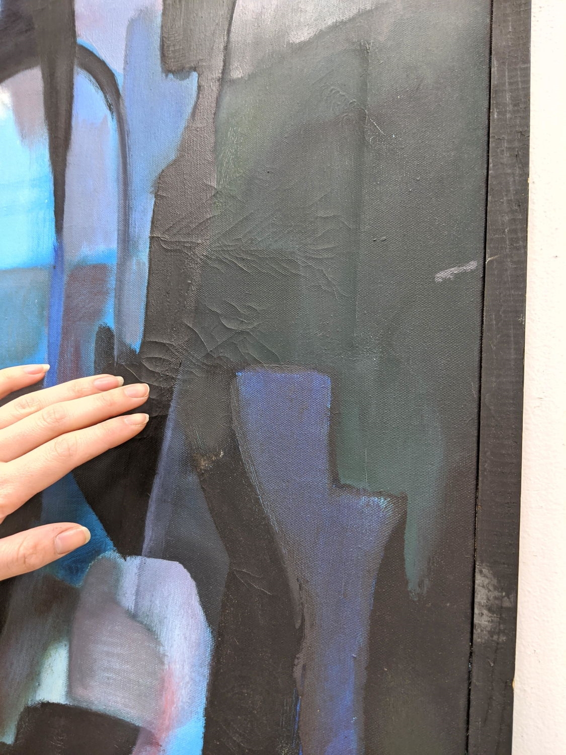 Artwork by Bernard Loiselle, Abstract: Trial By Combat, Made of Oil Painting