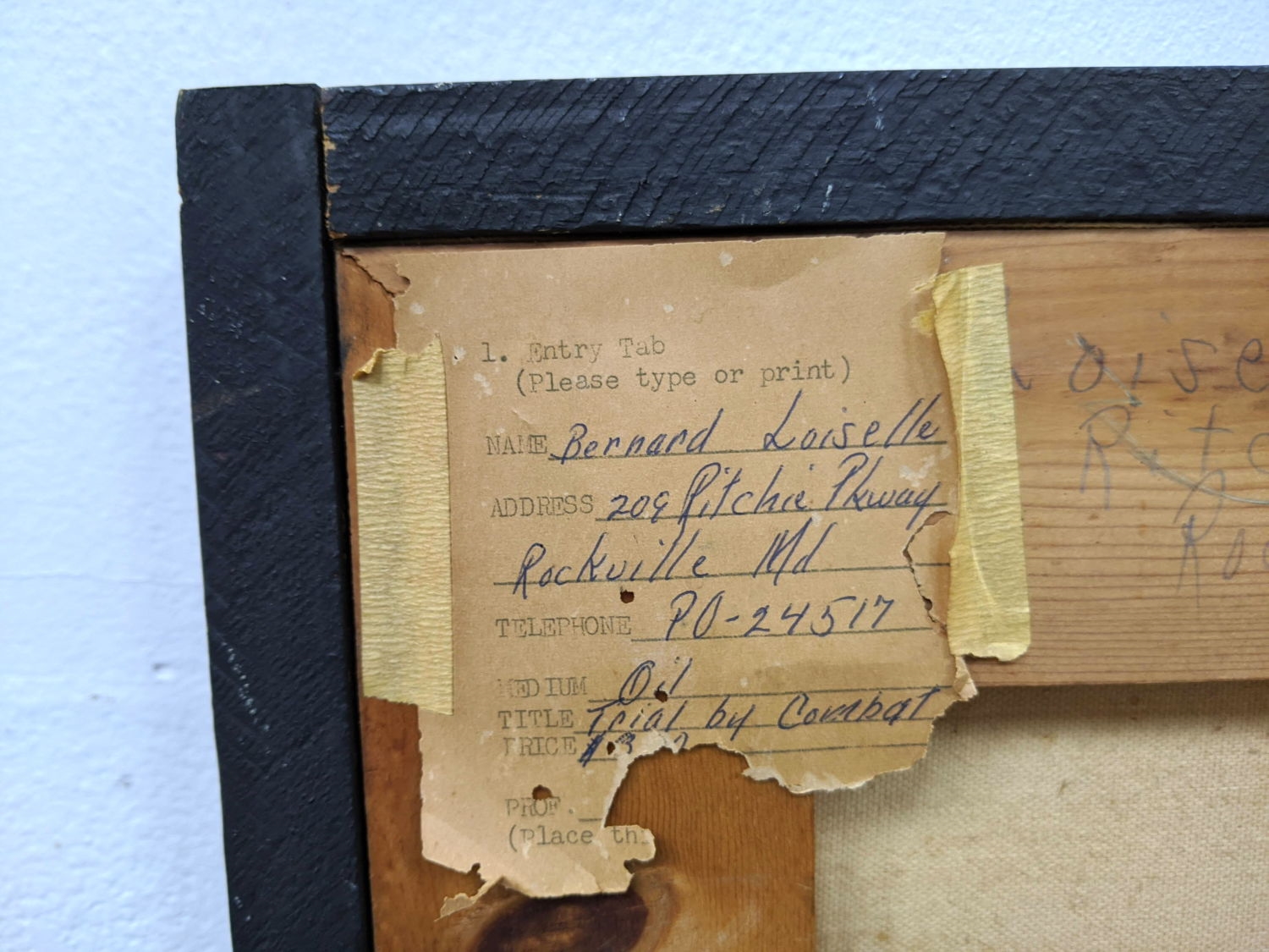 Artwork by Bernard Loiselle, Abstract: Trial By Combat, Made of Oil Painting