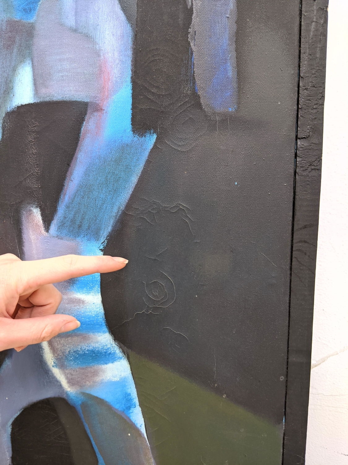 Artwork by Bernard Loiselle, Abstract: Trial By Combat, Made of Oil Painting