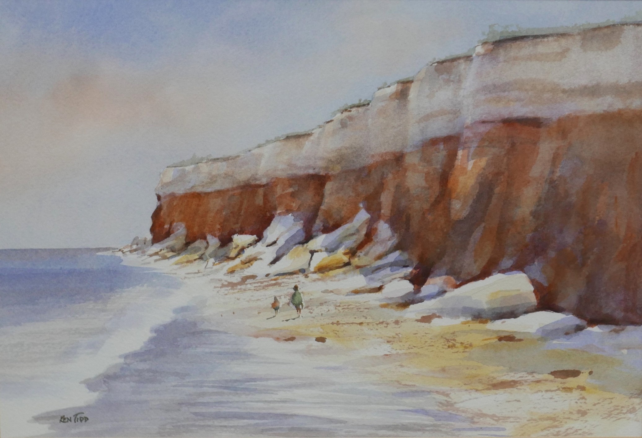 Ken Tidd | 'Under the cliffs Old Hunstanton' | MutualArt