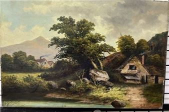 Welsh farm near Barmouth, North Wales - W. Bates