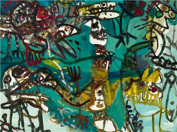 JOURNEY THROUGH THE SEA PORT by John Olsen, 1961