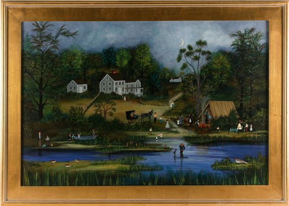 "Evening Campers Cape Cod". by Janet Munro, 2009