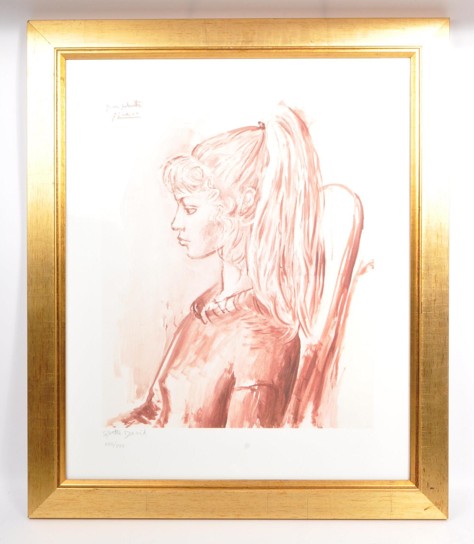 Pablo Picasso | LIMITED EDITION PORTRAIT OF SILVETTE PRINT BY PABLO ...