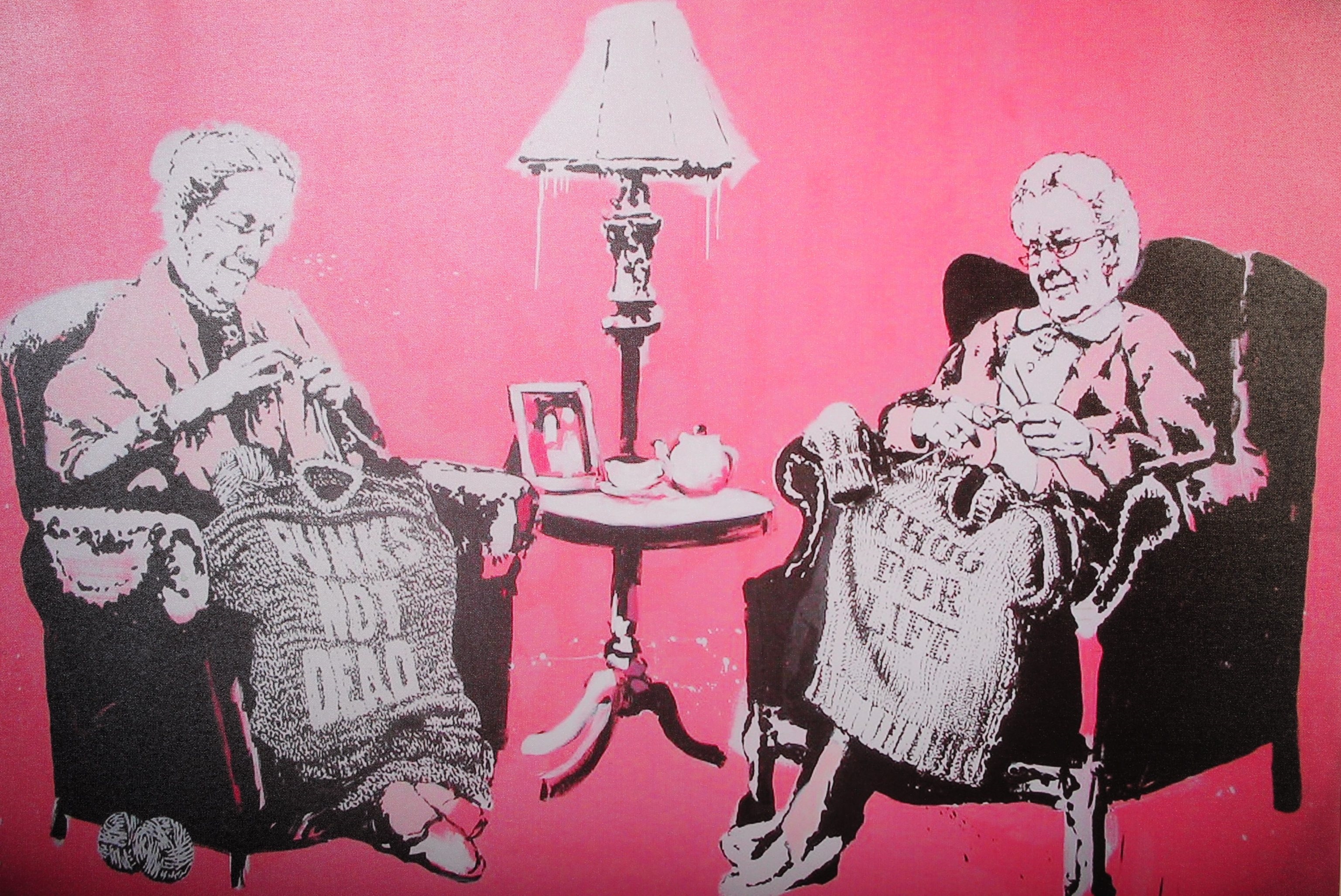 Banksy | COLLECTION OF FOUR BANKSY PRINTS ON CANVASES | MutualArt