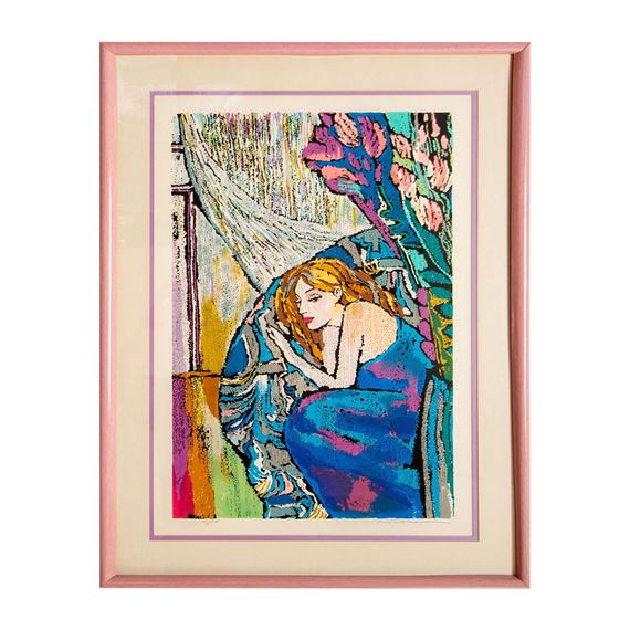 Young woman in an interior by Petar Panov Chuklev