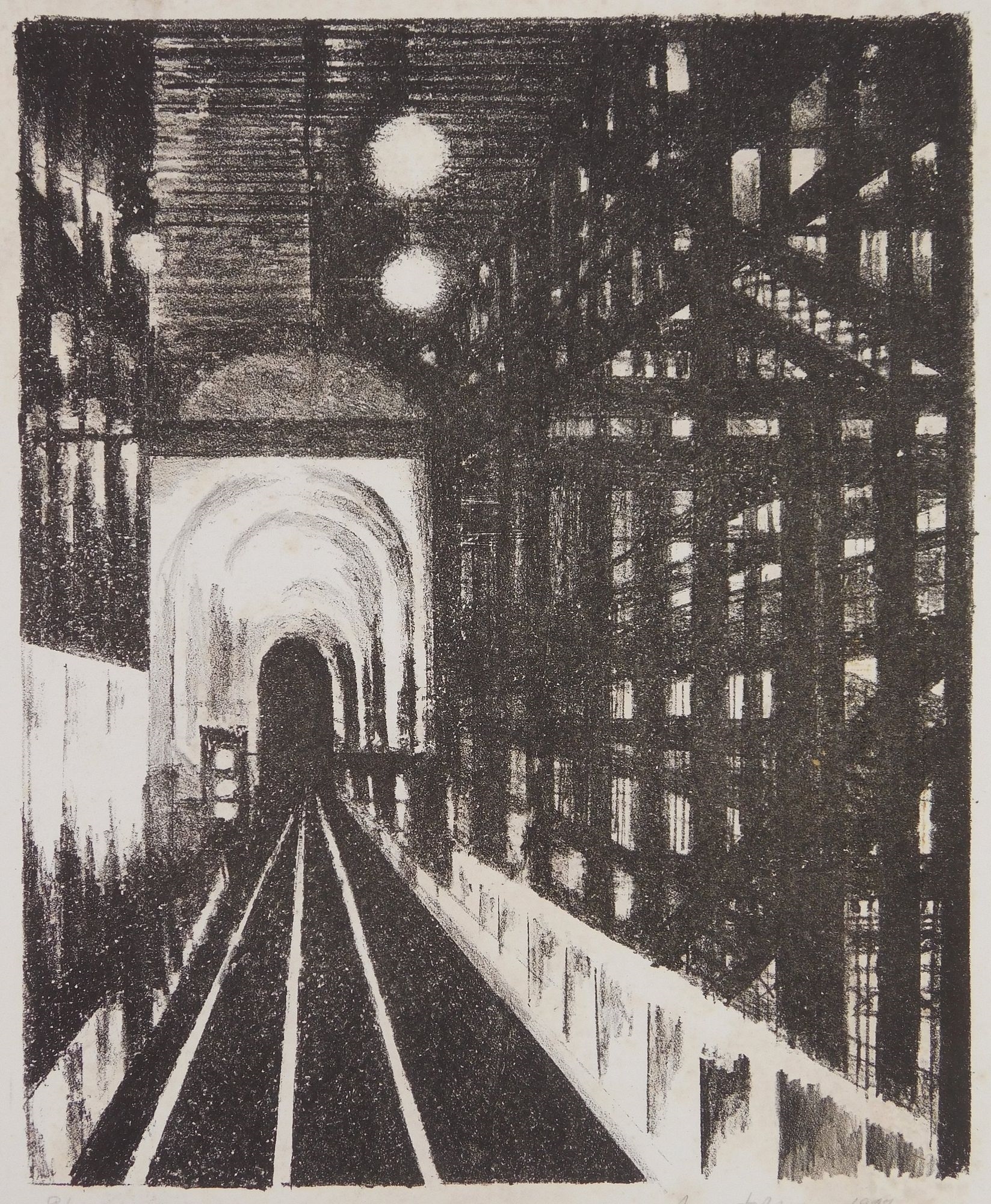 August Mosca | New York City Subway (1947) | MutualArt