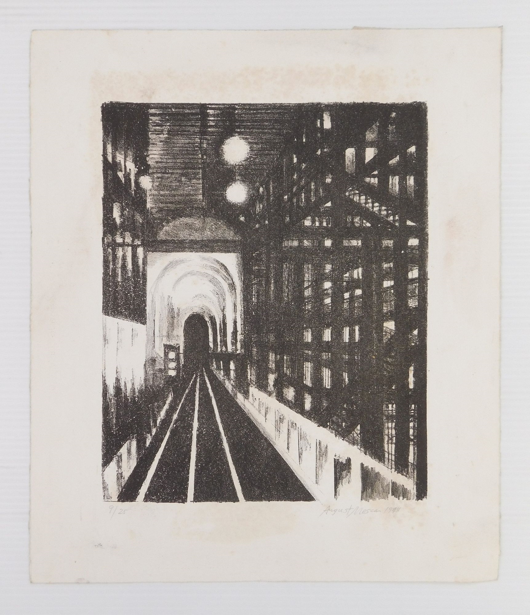 August Mosca | New York City Subway (1947) | MutualArt