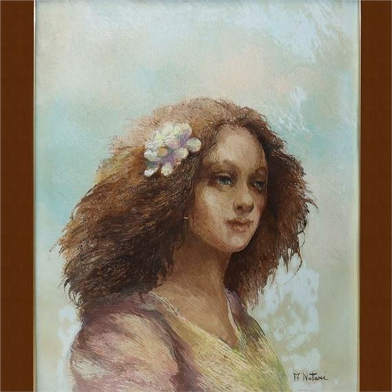 Face and flower, 1981 - Antonio Notari