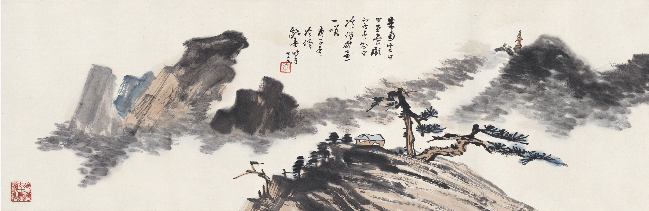 Artwork by Zhang Zongxiang, PINE VALLEY, Made of Ink and color on paper