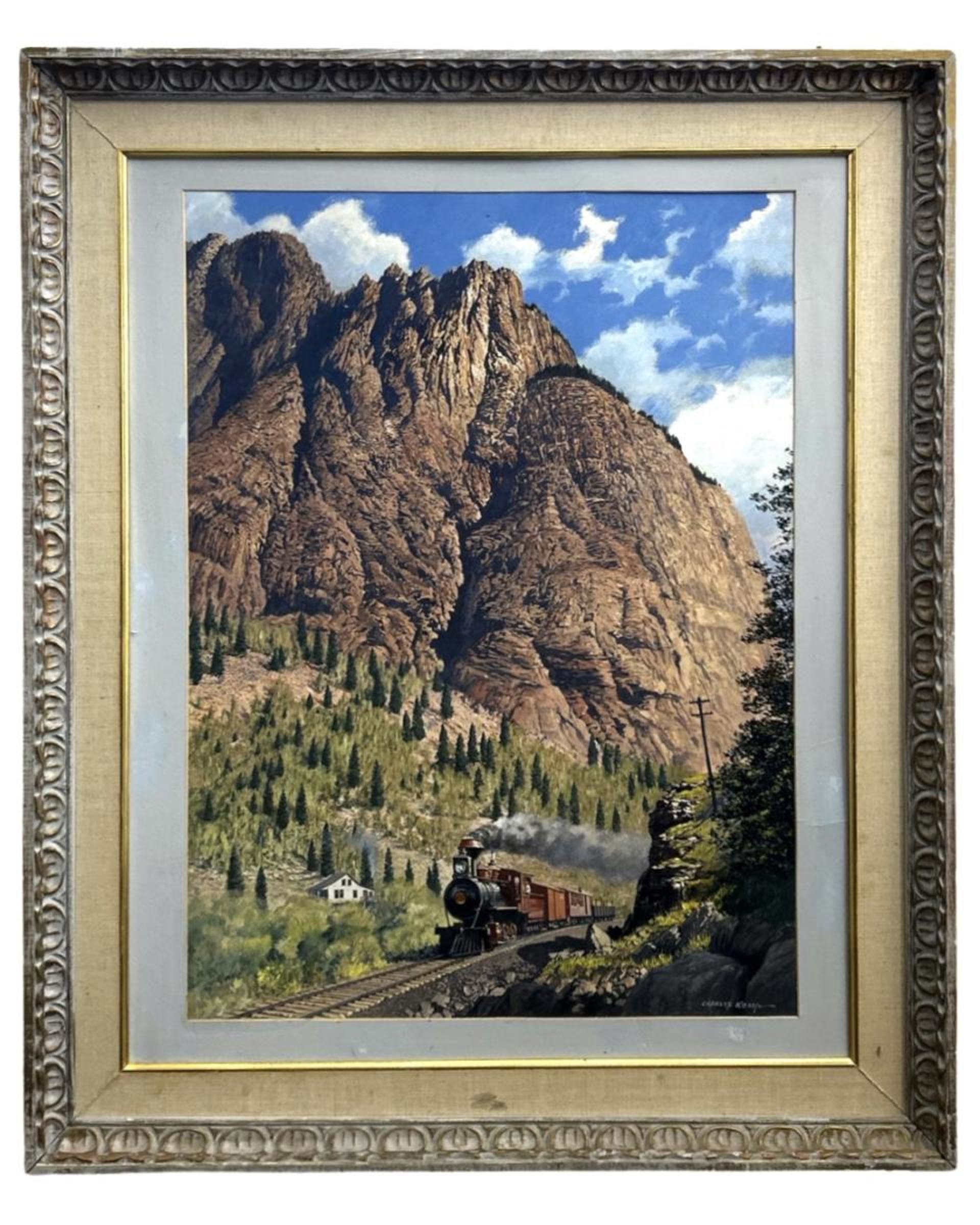 Artwork by Charles Kemp, Capturing the essence of a breathtaking canyon landscape, Made of Oil on Panel