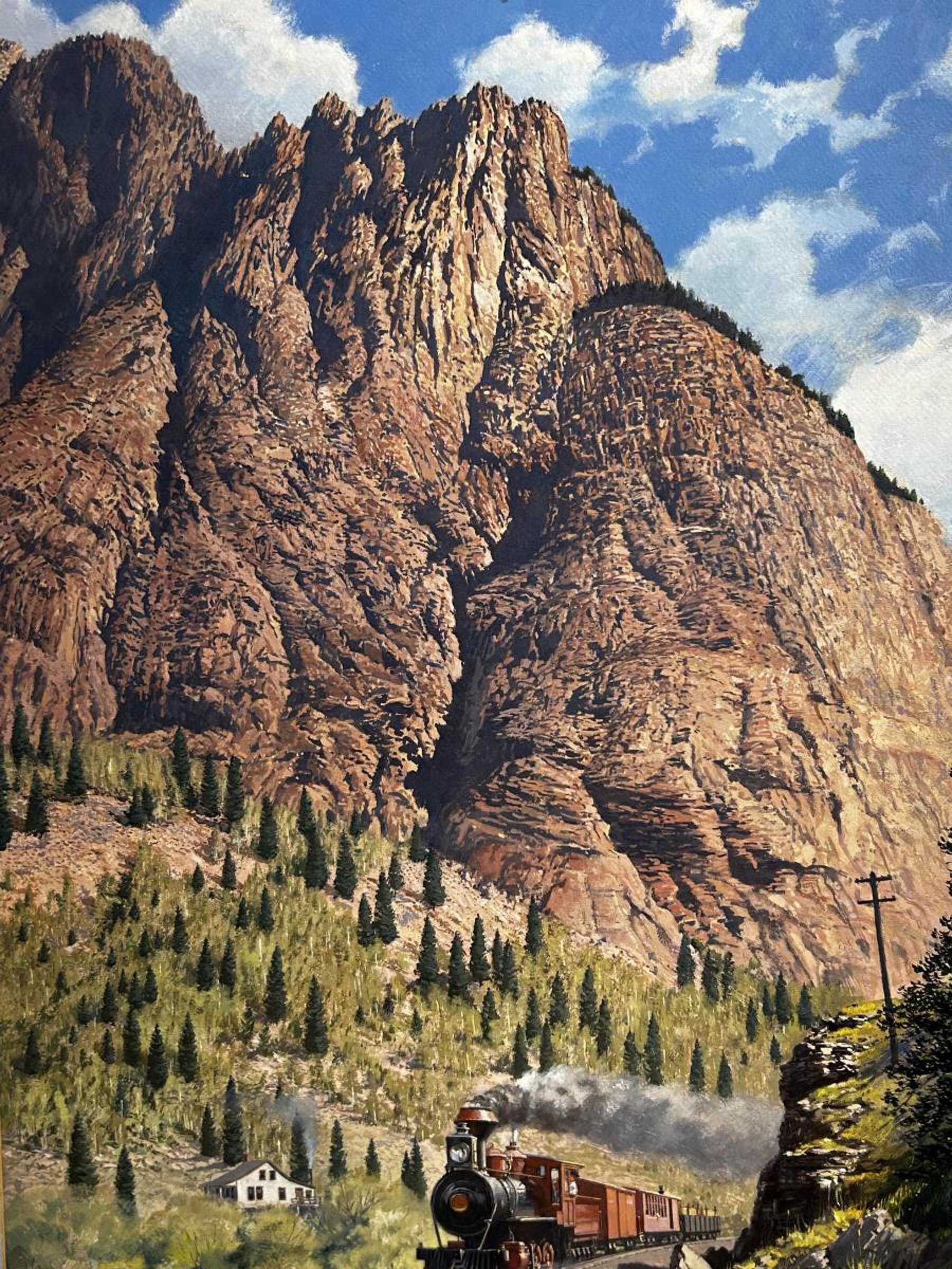 Artwork by Charles Kemp, Capturing the essence of a breathtaking canyon landscape, Made of Oil on Panel