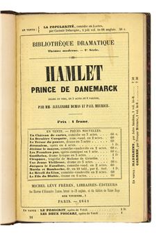 Hamlet, prince de Danemark. - Alejandro Dumas