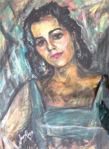 Portrait of a woman by Joe Rose, circa 1960