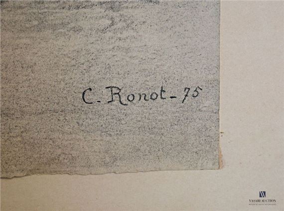 Charles Ronot | Lion, lioness and cubs (1875) | MutualArt