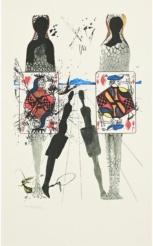 Salvador Dalí Alice in Wonderland The Queen's Croquet Ground