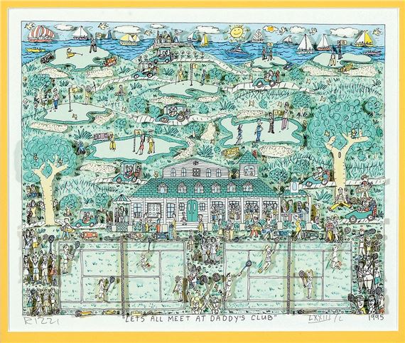 James Rizzi | Moon Cow (2000) | MutualArt