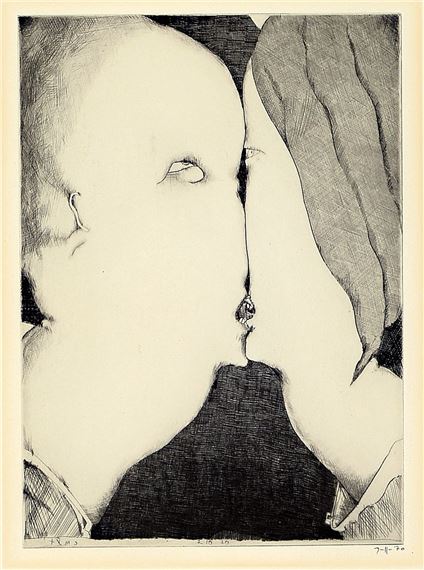 Horst Janssen | Edgar Allan Poe; Gustav the Toad; The Kiss; Self ...