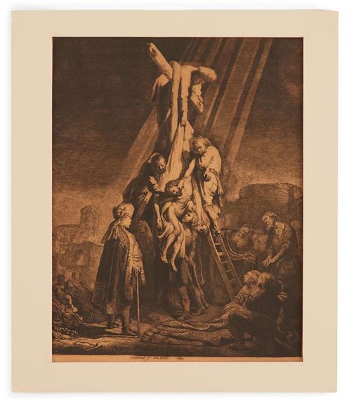 Rembrandt van Rijn | Etching and engraving on laid paper with a fleur ...