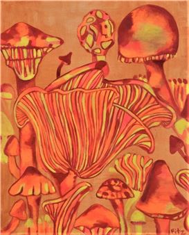 New Paintings from Frank Fitzgerald: Fantastic Fungi & Florals