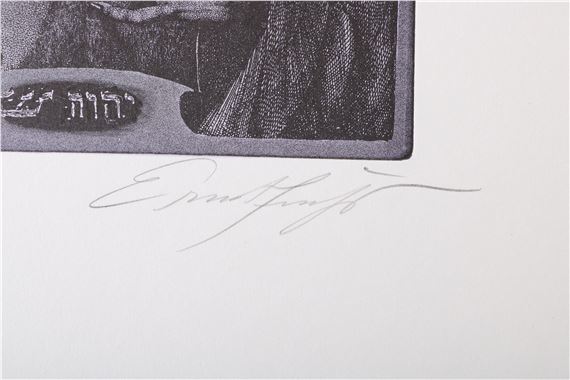 Ernst Fuchs | Die Rede des toten Christus vom Weltgebäude herab | MutualArt