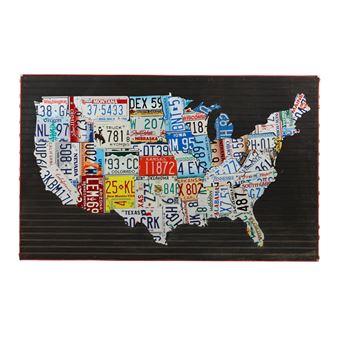 Large USA License Plate Map - Anne Hobgood