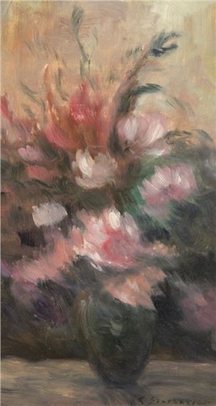 Impressionistisches Blumenstilleben by Fedor Szerbakow
