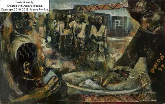 South African b.1974 -  Endurance by Ricky Dyaloyi, 1974