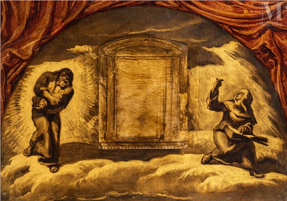 Saint Antoine et Sainte Gertrude by José Mariá Sert y Badiá