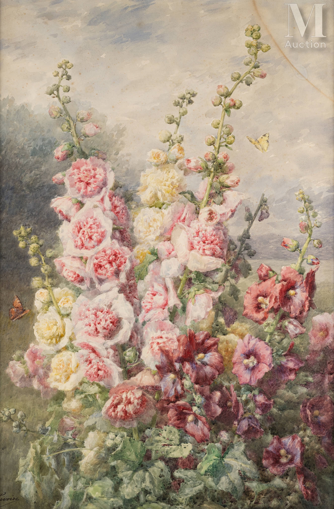 François Rivoire | VASE DE FLEURS AUX ANÉMONES | MutualArt