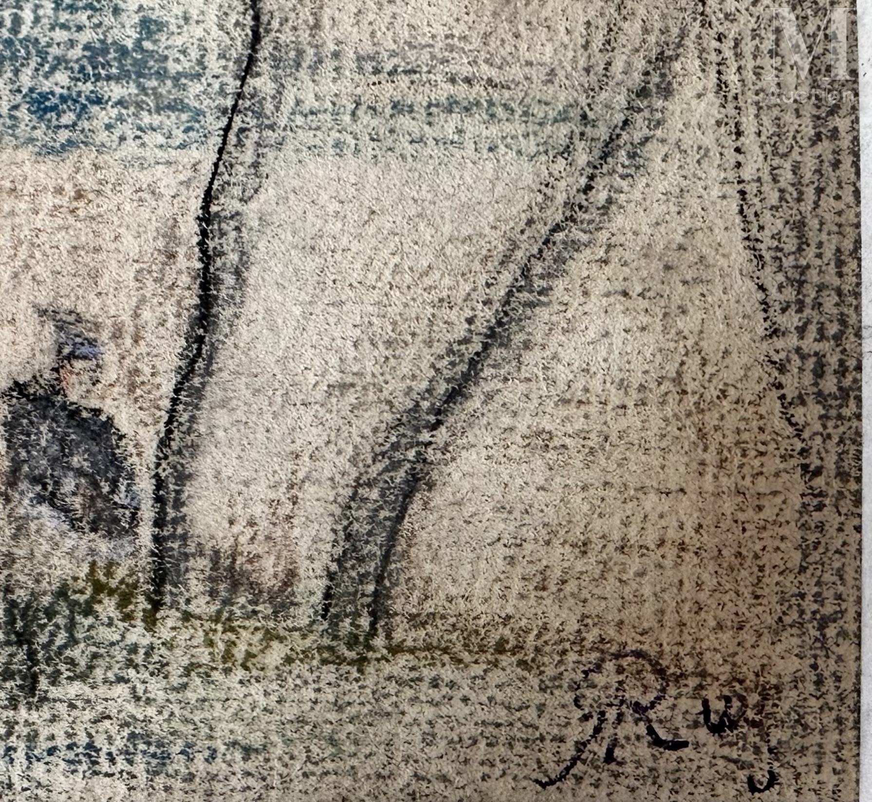 Artwork by Alphonse Ruy, Paysage, Made of Pastel on paper