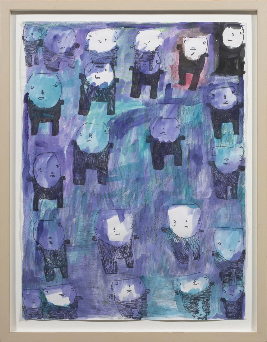 Artwork by Donald Mitchell, Untitled, Made of mixed media on paper