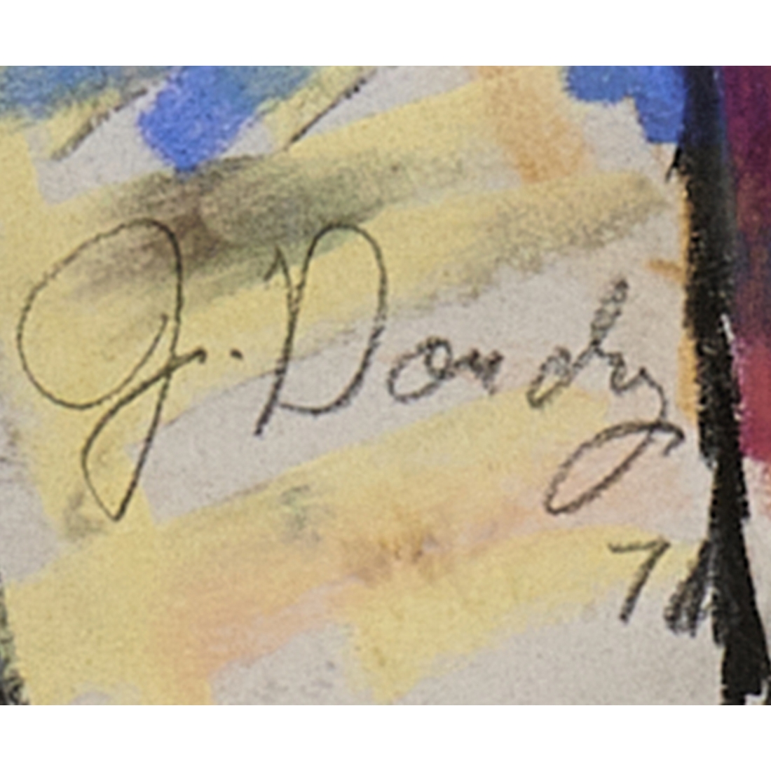 Jack Ogden Capitol Park Between Van Gogh and Gaugin (Circa 1970