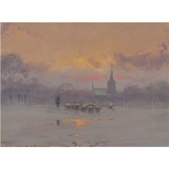 Winter Sunset - Hans van Moerkerken