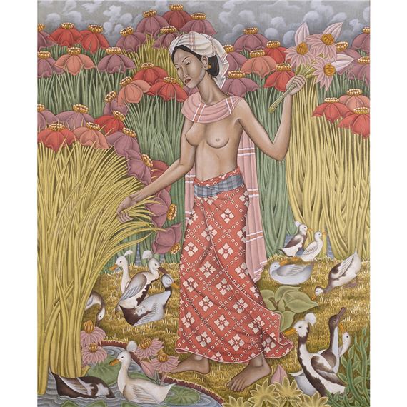 In the Garden by Dewa Putu Bedil