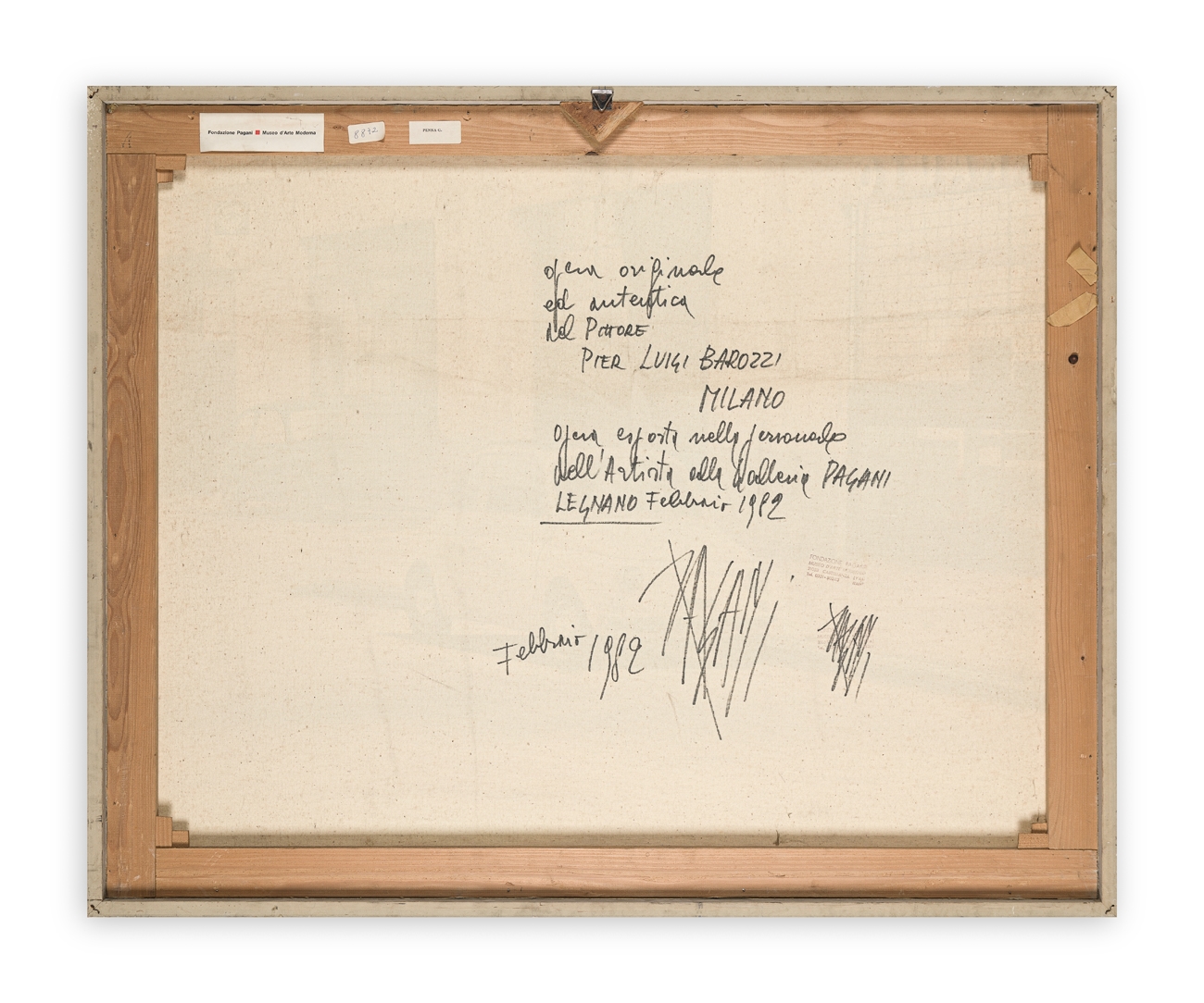 Artwork by Luigi Barozzi, Senza Titolo, Made of Oil on canvas