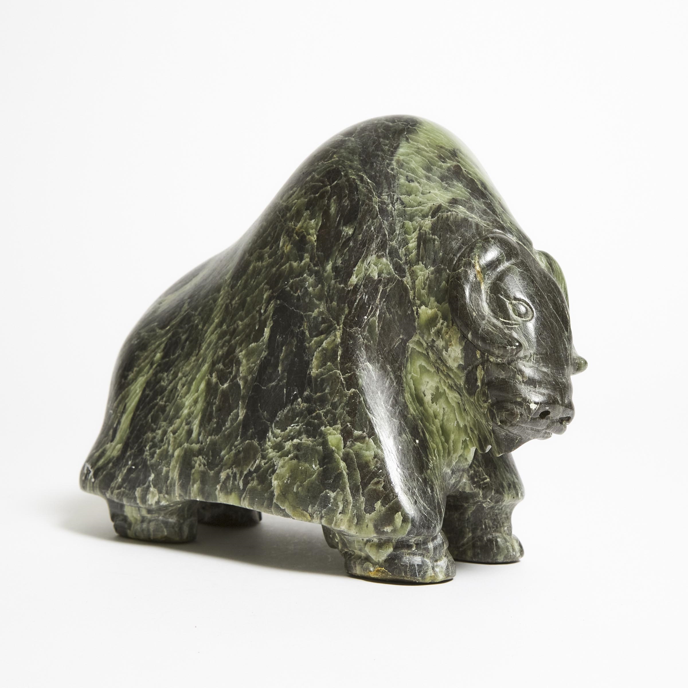 Artwork by Jonasie Faber, MUSK OX, Made of stone