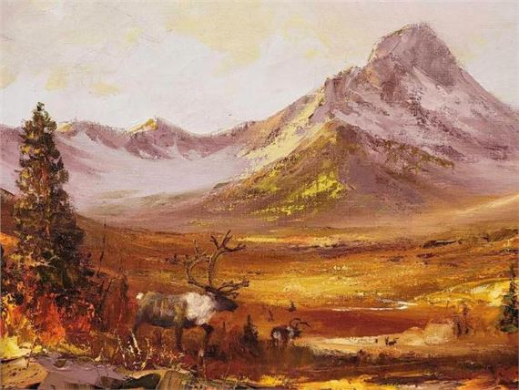 Ellen Henne Goodale | Caribou in Autumn | MutualArt