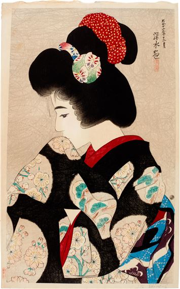 Reveries of Approaching Spring ( Haru chikaki omoi ) by Shinsui Ito, December 1923