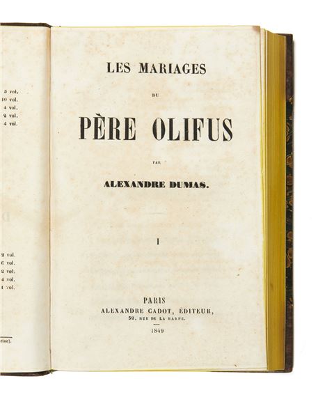 Alejandro Dumas | Les Mariages du père Olifus. (1849) | MutualArt