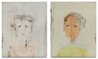 Abstract portrait; Abstract portrait in yellow - Juan Manuel Reyes