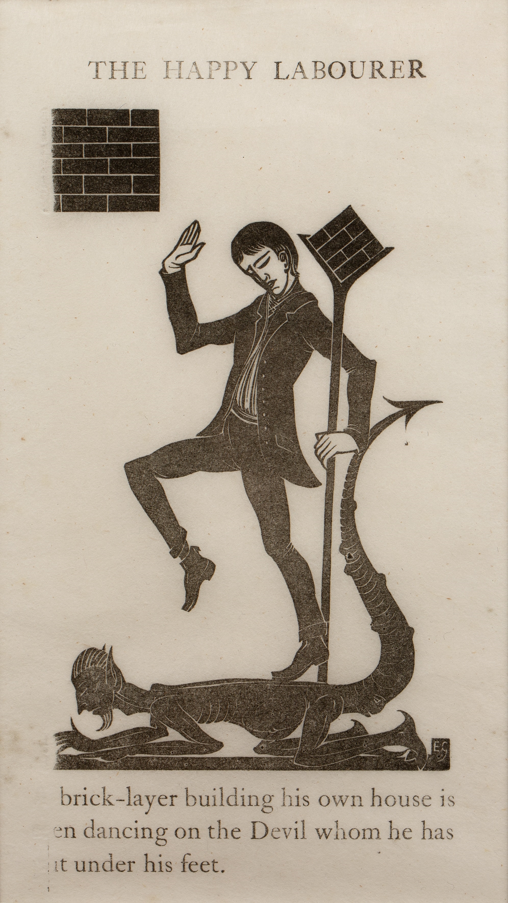 Eric Gill | The Happy Labourer | MutualArt